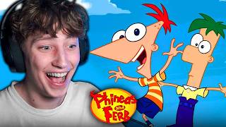 MY FIRST TIME WATCHING PHINEAS AND FERB  Phineas and Ferb Episode 1 amp 2 Reaction [upl. by Mckeon]