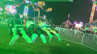 Me on the Cliffhanger ride at Laporte Indiana county fair Pt 3 [upl. by Wieche]