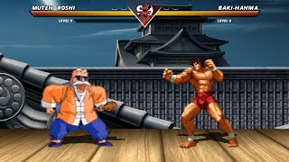 MUTEN ROSHI vs BAKI HANMA  The most epic fight [upl. by Zinnes288]