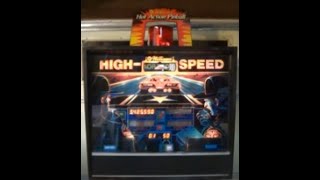 HIGH SPEED PINBALL MACHINE  BY WILLIAMS 1986 [upl. by Annabel]