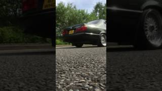 Bmw e32 735i straight pipe [upl. by Edgerton823]