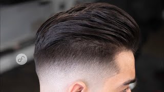 Como cortar cabello LARGO de hombre con un FADE  TUTORIAL [upl. by Ahter]