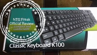 Logitech k100 Classic Ps2 Keybord Unboxing amp Review [upl. by Eemyaj]