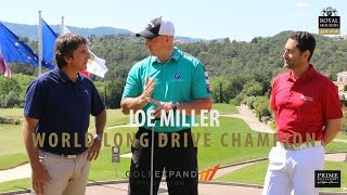 Interview Joe Miller World Long Drive Champion au Royal Mougins GC [upl. by Kauffmann702]