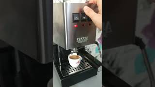 Coffee machine Gaggia Classic New stainless steel espresso [upl. by Weinman]