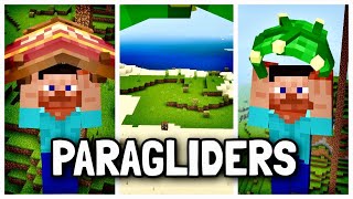 PARAGLIDERS MOD FOR MINECRAFT PE amp BEDROCK 118 amp 119 [upl. by Noled]