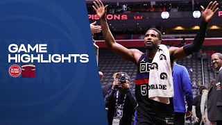 GAME HIGHLIGHTS Pistons Win vs Heat [upl. by Adnuhsat]