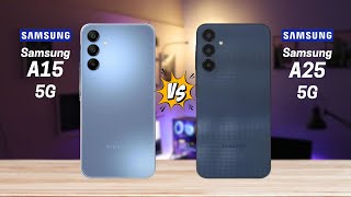 Samsung A15 5G vs Samsung A25 5G Full Comparison [upl. by Seely]