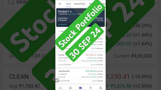 Stock Portfolio 30 Sep 24 shorts stockportfolio [upl. by Pirali]