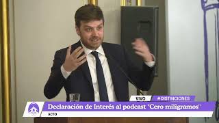 Distinción al podcast quotCero miligramosquot [upl. by Gardiner]