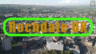 Rochdale Town Centre amp Broadfield Park UK  DJI Mavic Air 2 Test 4K Video [upl. by Kohler955]