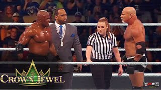 FULL MATCH  Goldberg vs Bobby Lashley  WWE Crown Jewel 2021 [upl. by Eudoxia]