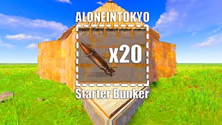 NEW ALONEINTOKYO Starter Bunker Base 2024 [upl. by Emma]