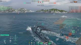 Gearing  double compliment silver ranked battle  World of Warships  destroyer [upl. by Puglia]