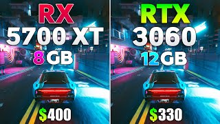 RTX 3060 vs RX 5700 XT  Test in 8 Games [upl. by Borek190]