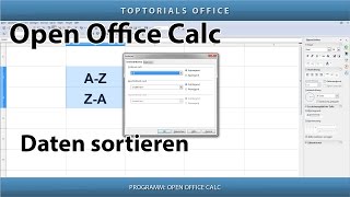 RICHTIGES SORTIEREN OpenOffice Calc [upl. by Asseneg]