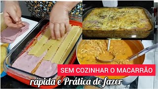 COMO FAZER LASANHA SEM COZINHAR O MACARRÃO  RECEITA DA MINHA MÃE  RÁPIDA E PRÁTICA DE FAZER [upl. by Winnifred352]