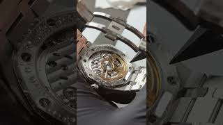 Audemars Piguet 15510STOO1320ST 07 with finewatchcare watchprotectivefilm [upl. by Sucitivel]