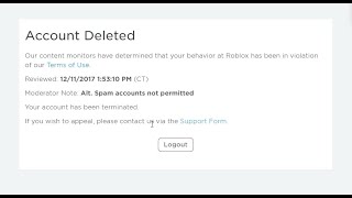 Logging into Terminated Roblox Accounts PART 1 [upl. by Ebberta486]