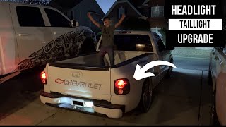 CatEye Silverado Headlight Taillight swap  Under 150 DLR Major Upgrade [upl. by Bum]