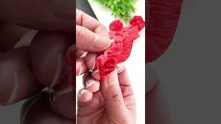 DIY Crepe Paper Rose Bouquet  Paper Flowers paperflowerbouquet diy shorts [upl. by Robinetta]