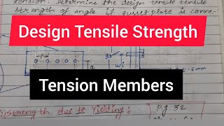 Tensile Strength Of Angle  Tension Members  Design Of Steel Structures [upl. by Yerfoeg]