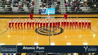 Atomic Pom  Collegiate High Kick 2024  Mid American Pompon  1st place 6 PEAT CHAMPS [upl. by Malamud]