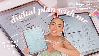 Digital Plan with Me for Beginners  Daily GoodNotes Planner [upl. by Corabel202]