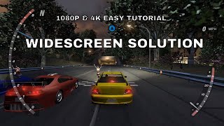 Need For Speed Underground 2 Widescreen HD 1080P amp 4K Easy Tutorial quotEnglish 2022quot [upl. by Milas]