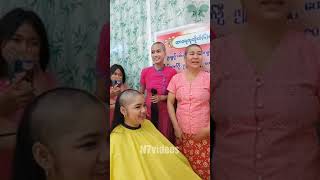 Beautiful three ladies headshave for god [upl. by Raphaela550]