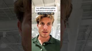 Les différences entre France 🇫🇷 et USA 🇺🇸  Fruits et Légumes 🍒🍑🍌🍊🫘🫛🥜 usa france reels [upl. by Megan]