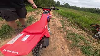 5 Year Old Tests Out Honda CRF110F Fuel Injected [upl. by Birgit]