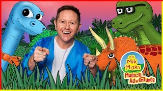 I Love Dinosaurs  A World of Jurassic Fun  Kids Songs  The Mik Maks [upl. by Aretta]