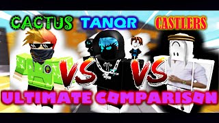 Roblox Arsenal Tanqr vs Cactus vs Castlers Who Would Win 2021 Analysis [upl. by Qifar]