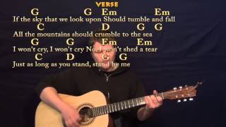 Stand By Me Ben E King Guitar Strum Cover Lesson in G with LyricsChords [upl. by Coveney]