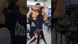 Point cut and notching with student Naitik Sir Neon Academy Mumbai [upl. by Wagner]