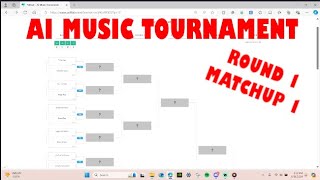 Round 1 Matchup 1  AI Music Viewer Voted Tournament [upl. by Glanti314]