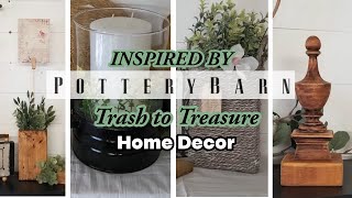 INSPIRED BY POTTERY BARN TRASH TO TREASURE HOME DECORRustic Decor Diys that are Inexpensive [upl. by Anilef]