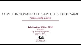 4COME FUNZIONANO GLI ESAMI E LE SEDI DI ESAME funzionamento generale [upl. by Anaidirib]