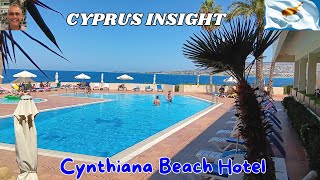 Cynthiana Beach Hotel Paphos Cyprus 2024 Tour Around [upl. by Ennayhs]