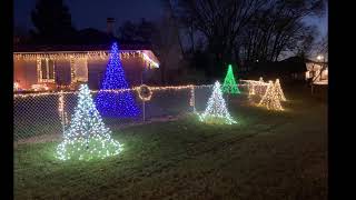 How to make Christmas Trees with Christmas Lights Decoration Ideas Quick Simple Tutorial Outdoor [upl. by Brost]