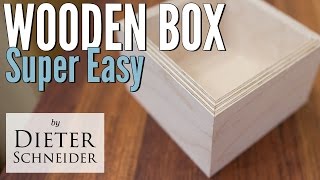 Building a Wooden Box Super Easy and table saw kickback [upl. by Jenilee]