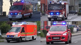 Rösrath Einsatzfahrten Feuerwehr Rettungsdienst und Polizei Zusammenschnitt [upl. by Reinhold607]