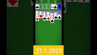 2712023 Mobilityware Solitaire Daily Challenge [upl. by Cecilia]