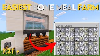 Easiest Bone Meal Farm in Minecraft Bedrock 121 [upl. by Trauner]