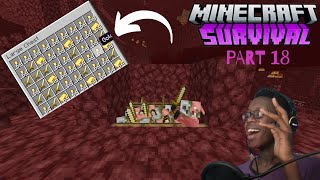 BUILDING A SIMPLE GOLD FARM MINECRAFT SURVIVAL SERIES PART 18 [upl. by Savell]