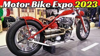 Motor Bike Expo 2023 MBE Highlights Part 1  Verona Italy  Customs Choppers CafèRacers amp More [upl. by Sivi]