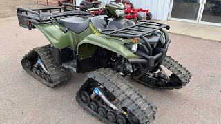 2024 Yamaha Kodiak 700 EPS with Camso tracks and Koplin Rear Rack from Biegler’s CampS Motorsports [upl. by Morven56]