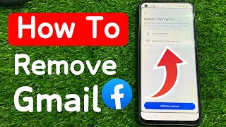 How To Remove Gmail Account From Facebook [upl. by Norved98]