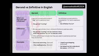 Gerund and infinitive Par 1 Learn the meaning and the difference between both with examples [upl. by Harriott]